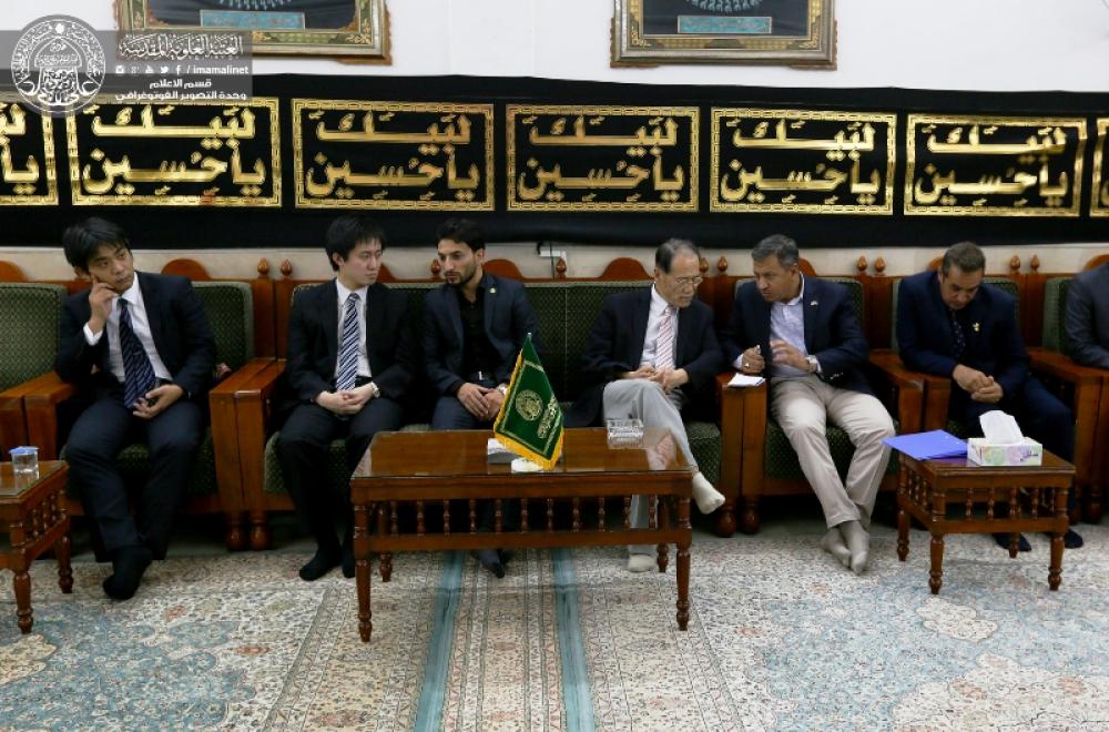 السفير الياباني في العراق يبدي إعجابه بالتطور الحاصل في أرجاء العتبة العلوية المقدسة 